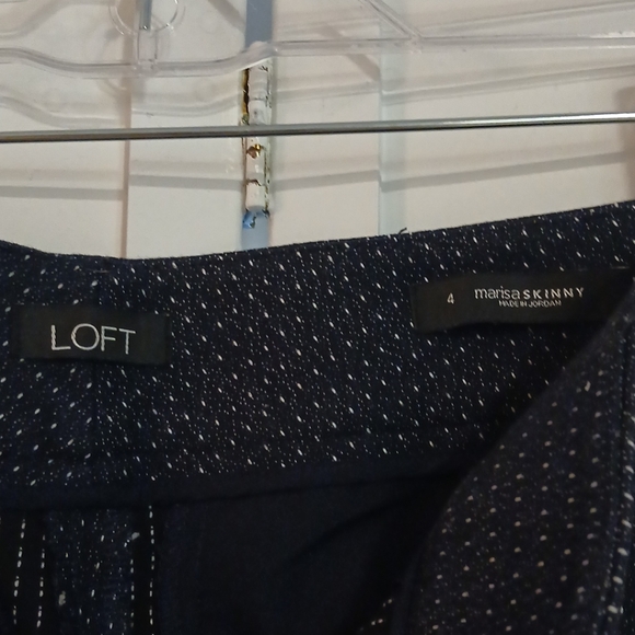Loft marisa dots ankle woman pants size 4 - Picture 6 of 14